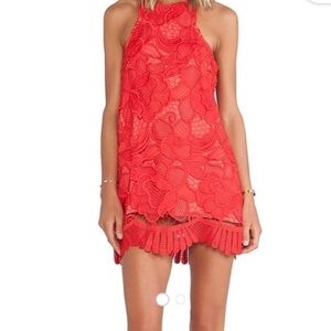 LOVERS AND FRIENDS REVOLVE Caspian Shift Dress In Red Size XS